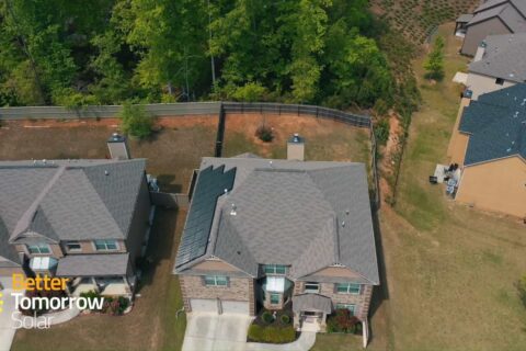 a house with solar panels