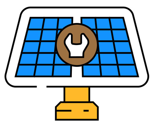 Solar Panel Repair & Maintenance Icon