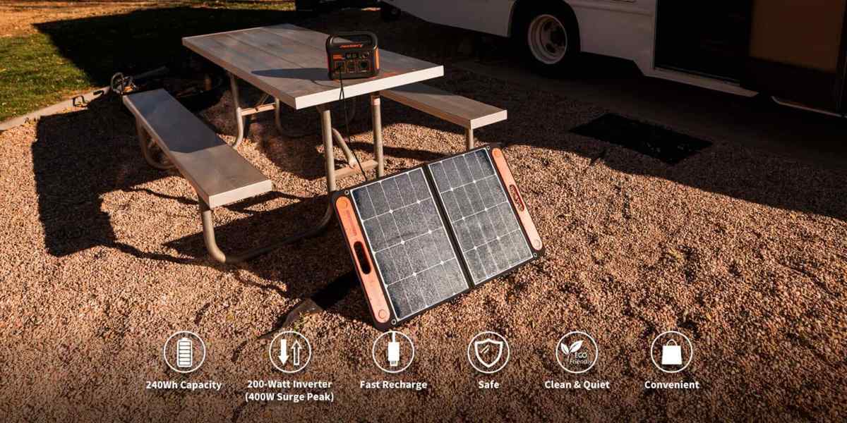 Portable solar generator providing backup power for homes in Atlanta, GA